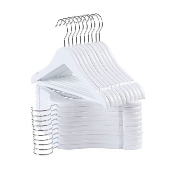 Ganchos de Madera para Niños (Blanco)